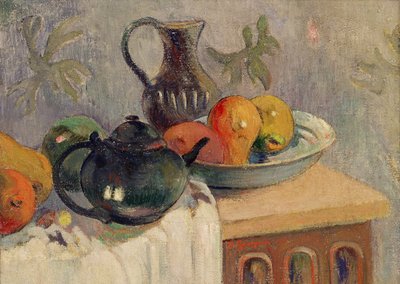 Teekanne, Krug und Früchte, 1899 von Paul Gauguin